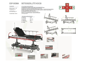 EXP-SIGMA Betegszállító kocsi